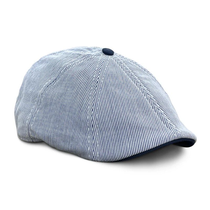 The Derby - Seersucker scally cap