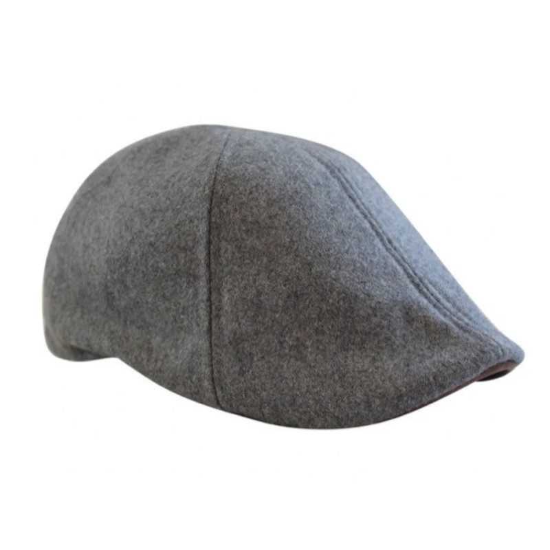 The Kenmore - Allston Grey & Brown Brim scally cap