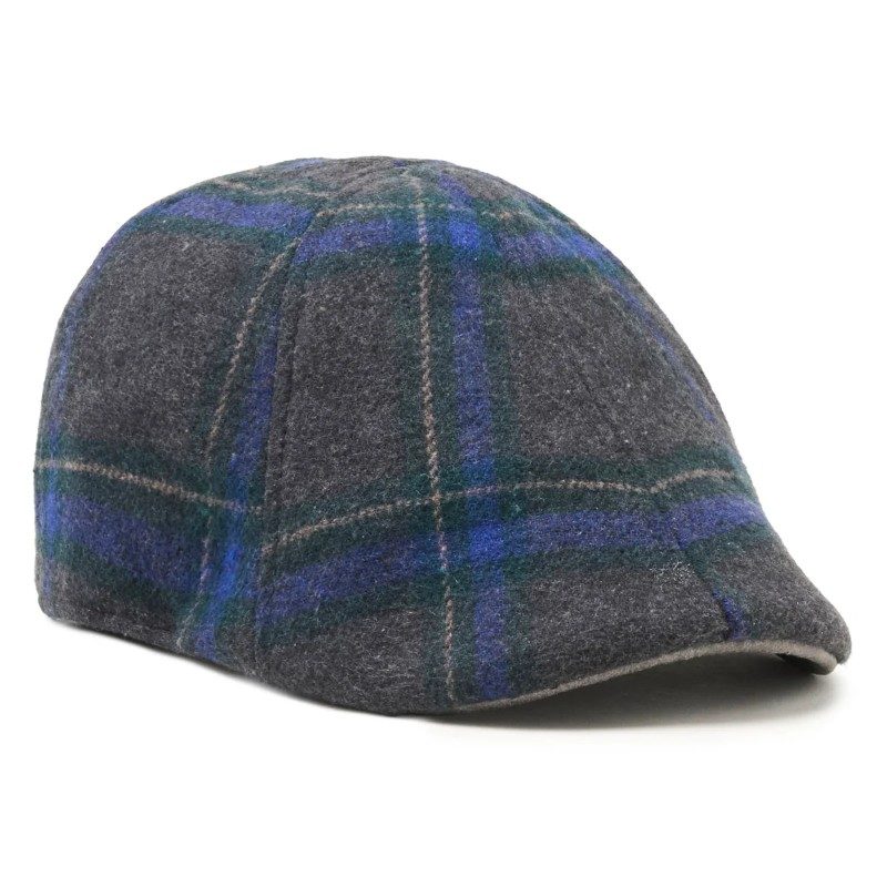 The Brawn - Grey Plaid scally cap