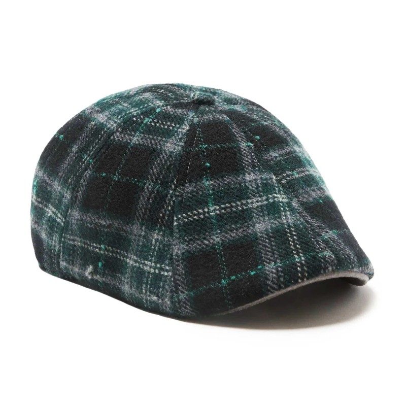 The Blarney Rose - Blarney and Moss Plaid scally cap