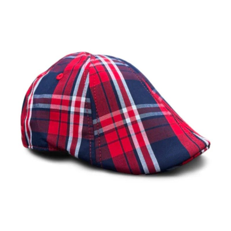 The Liberty - Plaid Trainer scally cap