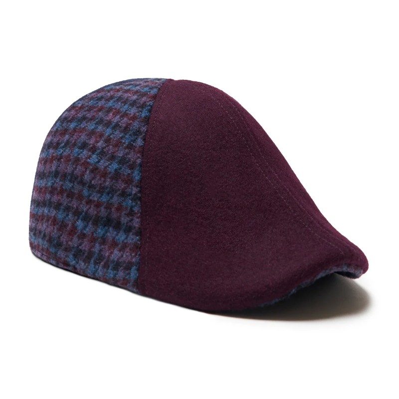 The All Heart - Blue & Purple Plaid scally cap