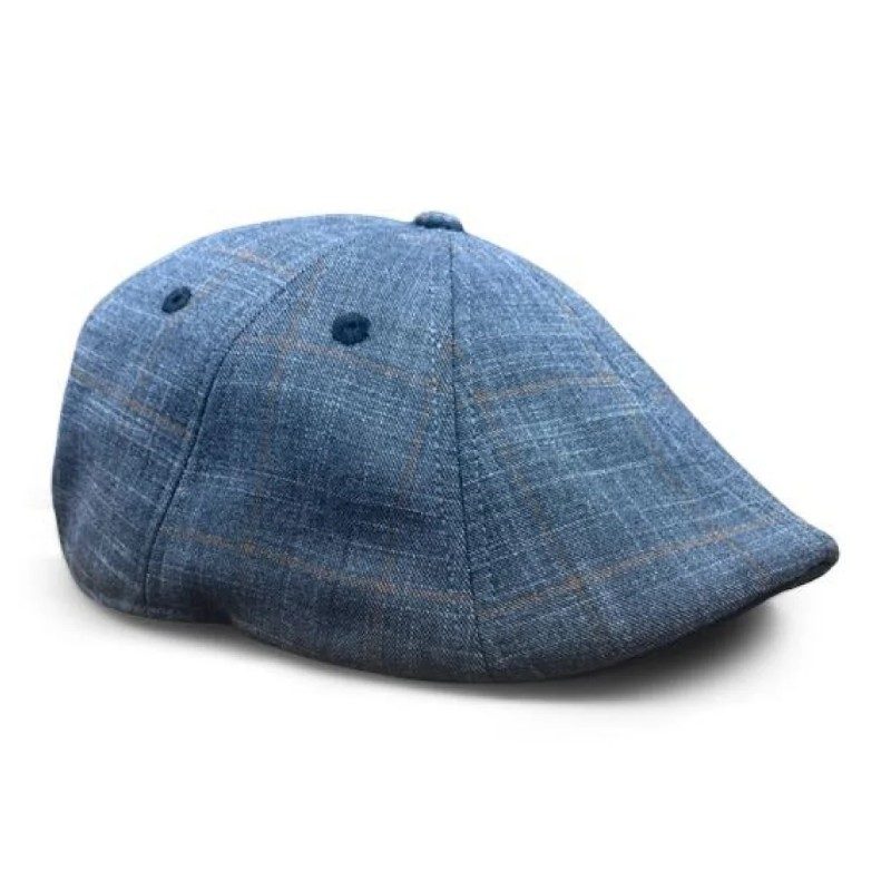 The Trainer - Charcoal Plaid scally cap