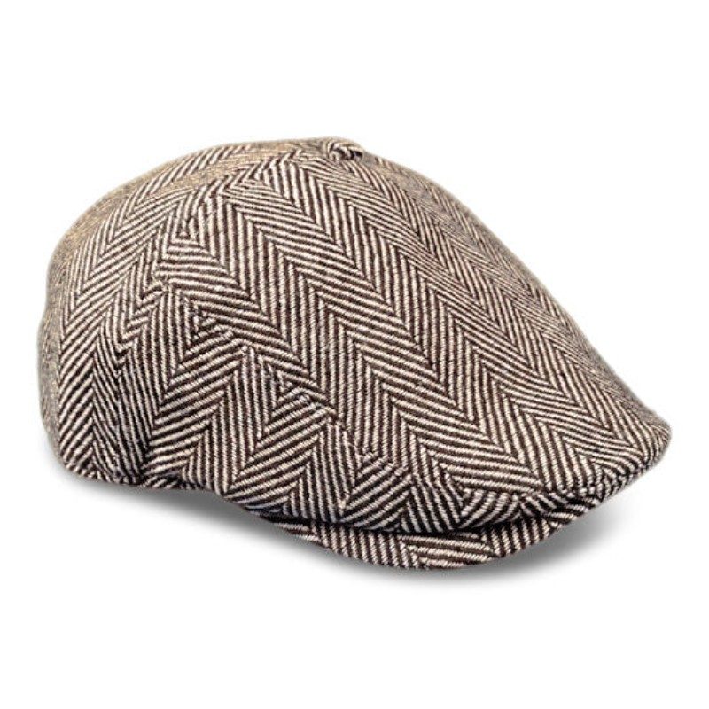 The Original 5-Panel - Brown Herringbone scally cap