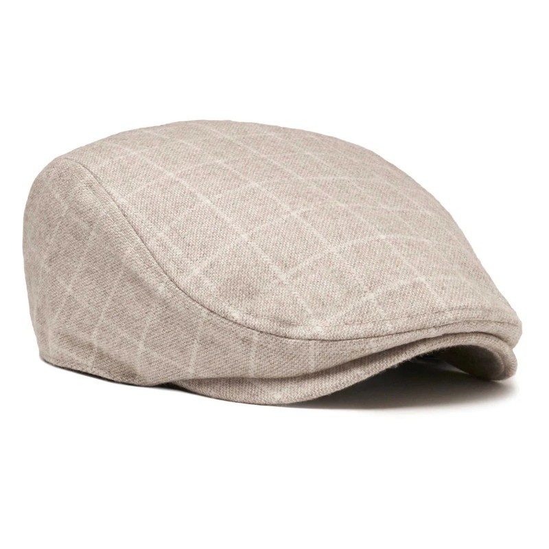 The Happy Gilmore - Beige Plaid — Boston Scally — scally cap