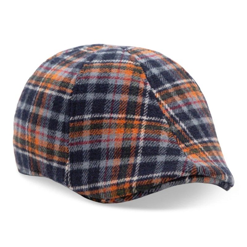 The Underdog -  Triumph Orange Plaid — Boston Scally — scally cap