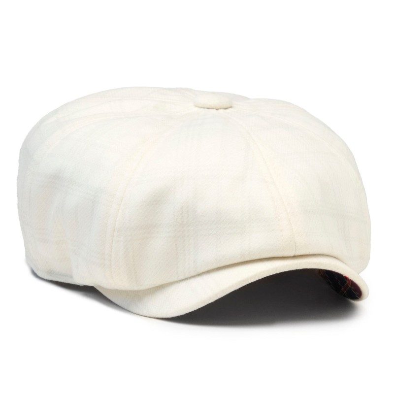 Caddyshack - Ivory Plaid — Boston Scally Co. — scally cap