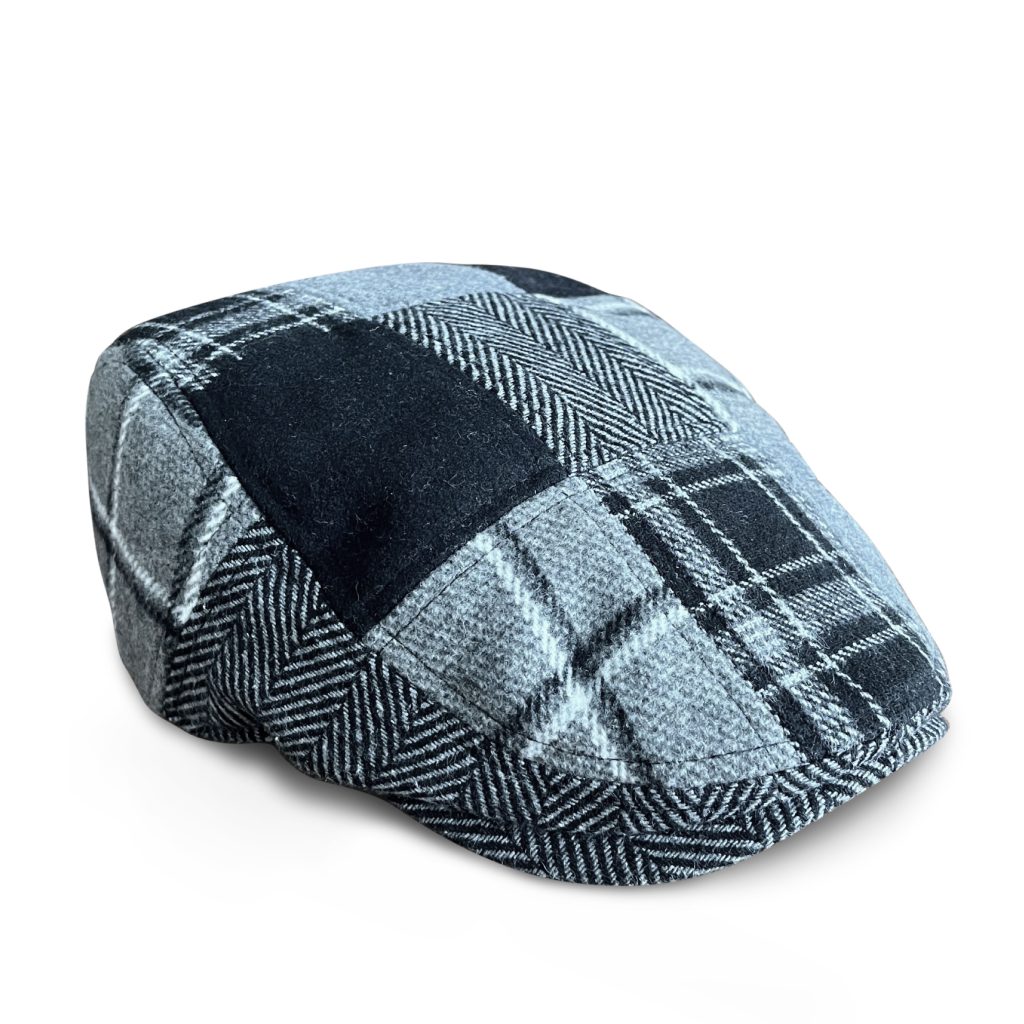The Lunchbox Blackbox Edition - Black Plaid scally cap